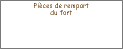 Zone de Texte: Pi�ces de rempartdu fort