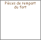 Zone de Texte: Pi�ces de rempartdu fort