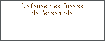 Zone de Texte: D�fense des foss�sde l�ensemble